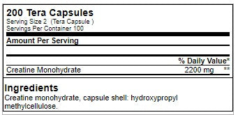 GN Creatine Monohydrate TERA - 200 caps