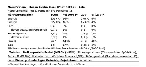 Hubba Bubba Clear Whey 405g