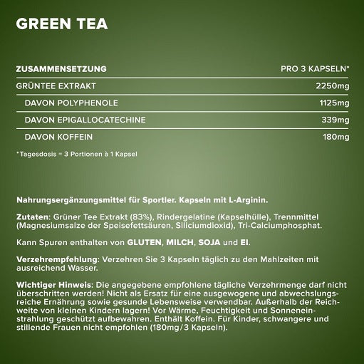 IronMaxx Green Tea 130 Kapseln