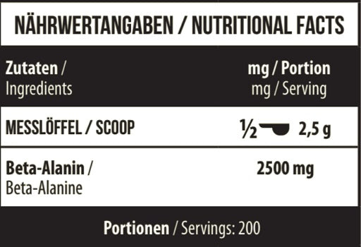 MST - Beta Alanine RAW 500g