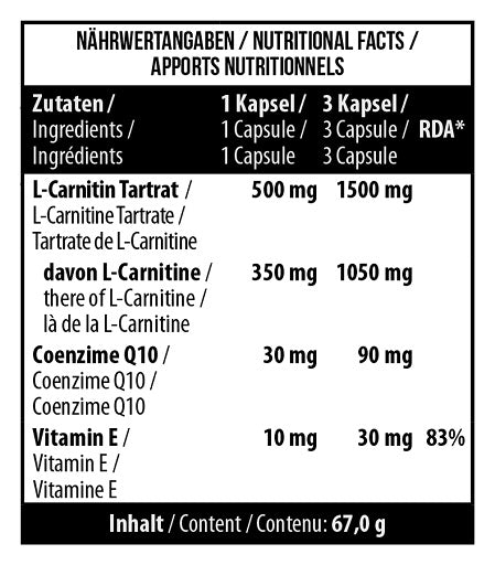 MST - L-Carnitine + Q10 (90 caps)