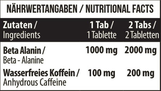 MST - Beta Alanine + Caffeine 90 Tabl.