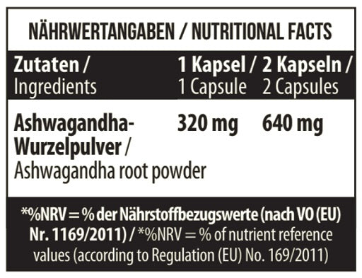 MST - Ashwaghanda 100 Kapseln