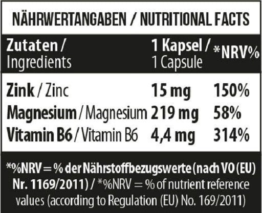 MST - Zinc + Magnesium + B6 60 vegane Caps