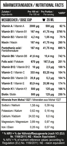 MST - HEALTHY Multivitamin Liquid 1000ml Orange