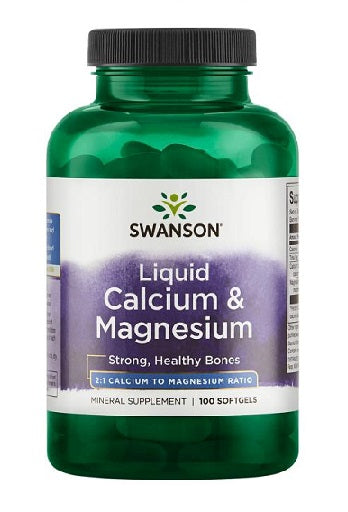 Swanson Liquid Calcium & Magnesium 100 Kaps.