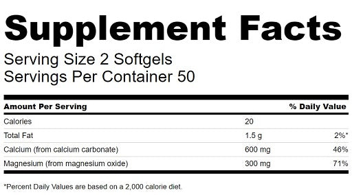 Swanson Liquid Calcium & Magnesium 100 Kaps.