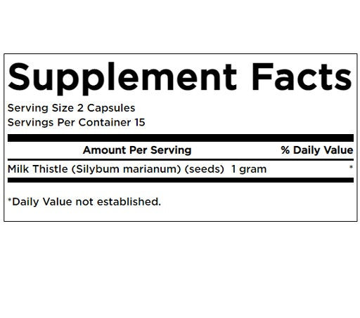 Swanson Milk Thistle 500mg 30 Kapsel