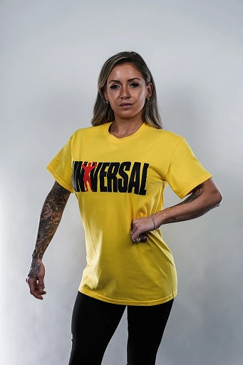 Universal Animal T-Shirt Logo Yellow '77