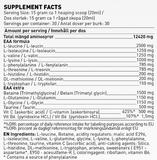 Swedish Supplements EAA Engine 450g