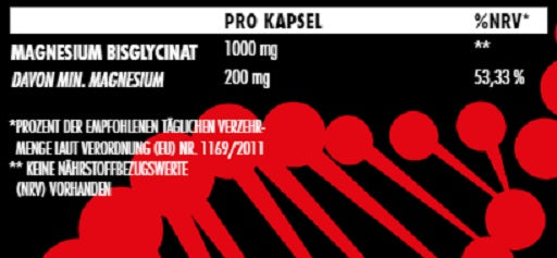 Big Zone Magnesium Bisglycinat 120 Kapseln