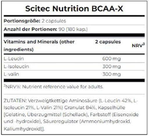 Scitec BCAA-X 180 Kapseln