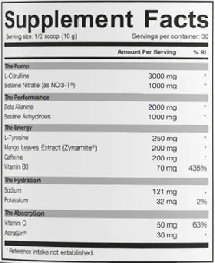 Dedicated Unstoppable Pre-Workout 300g